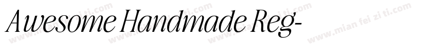 Awesome Handmade Reg字体转换